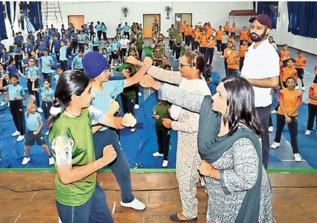 Self Defence camp Organised at The Millanium School Patiala